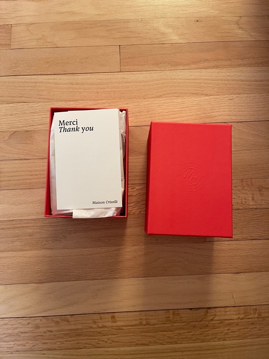 Accessories - Maison Crivelli Merci Thank You Card Set in Red Box